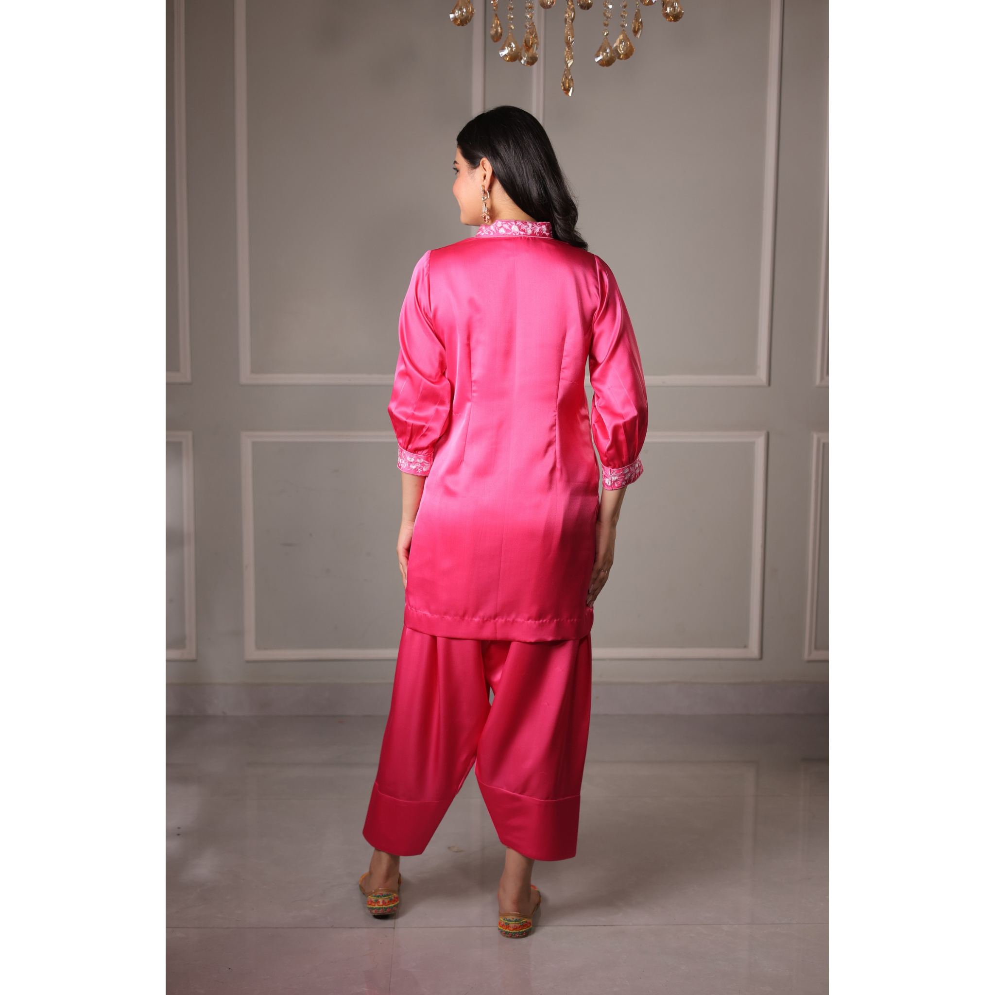 Gulnaar kurta with farshi salwar