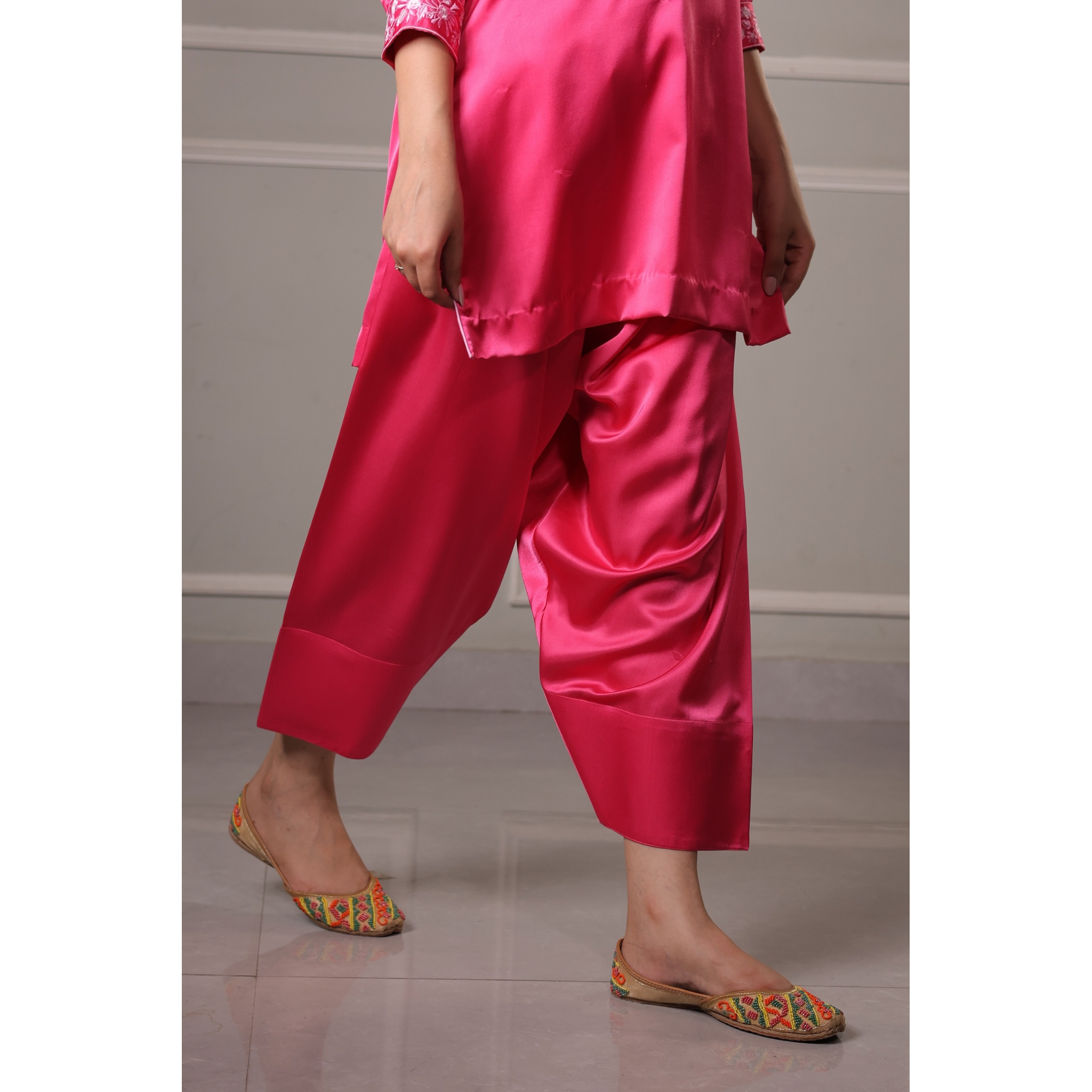 Gulnaar kurta with farshi salwar