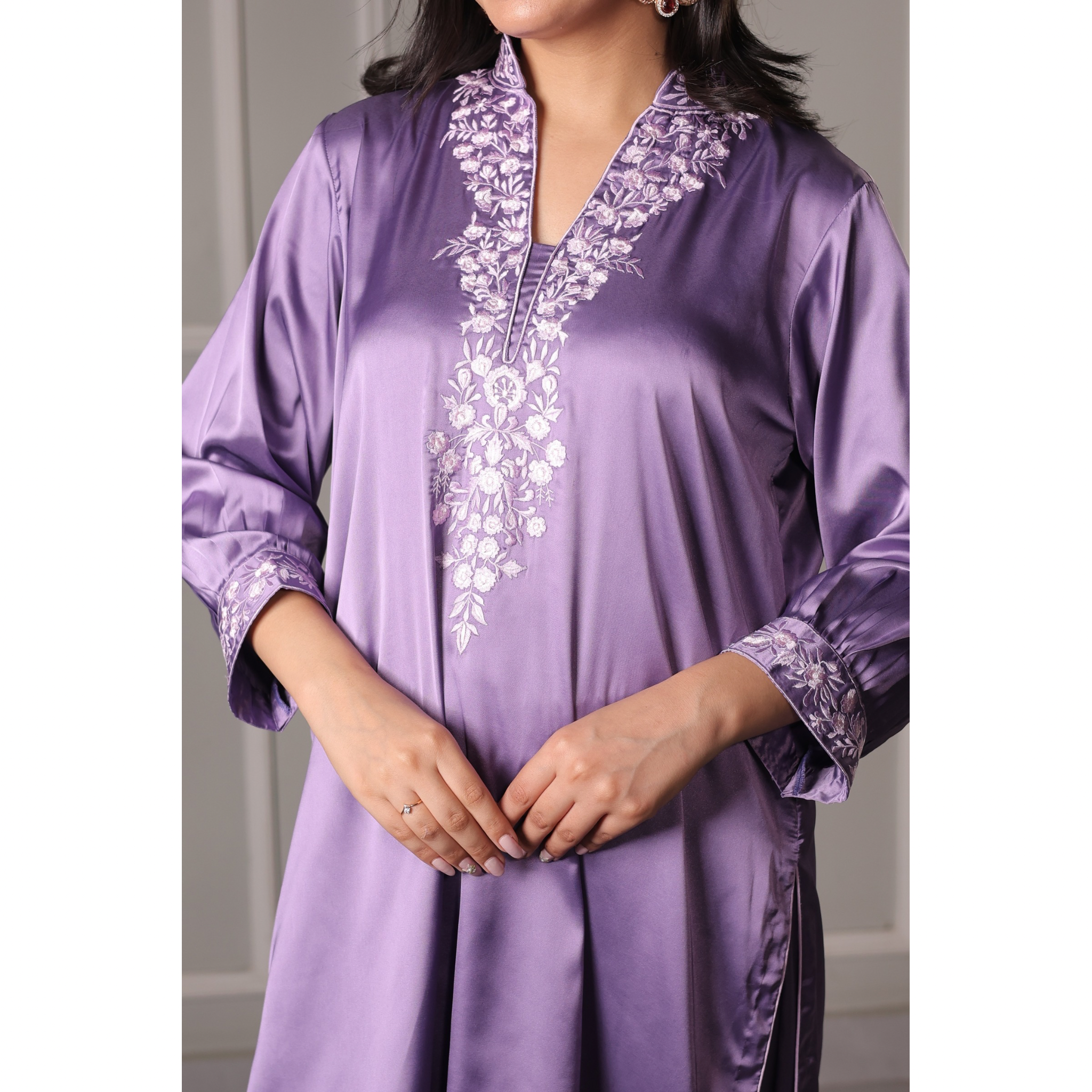 Gulnaar kurta with farshi salwar