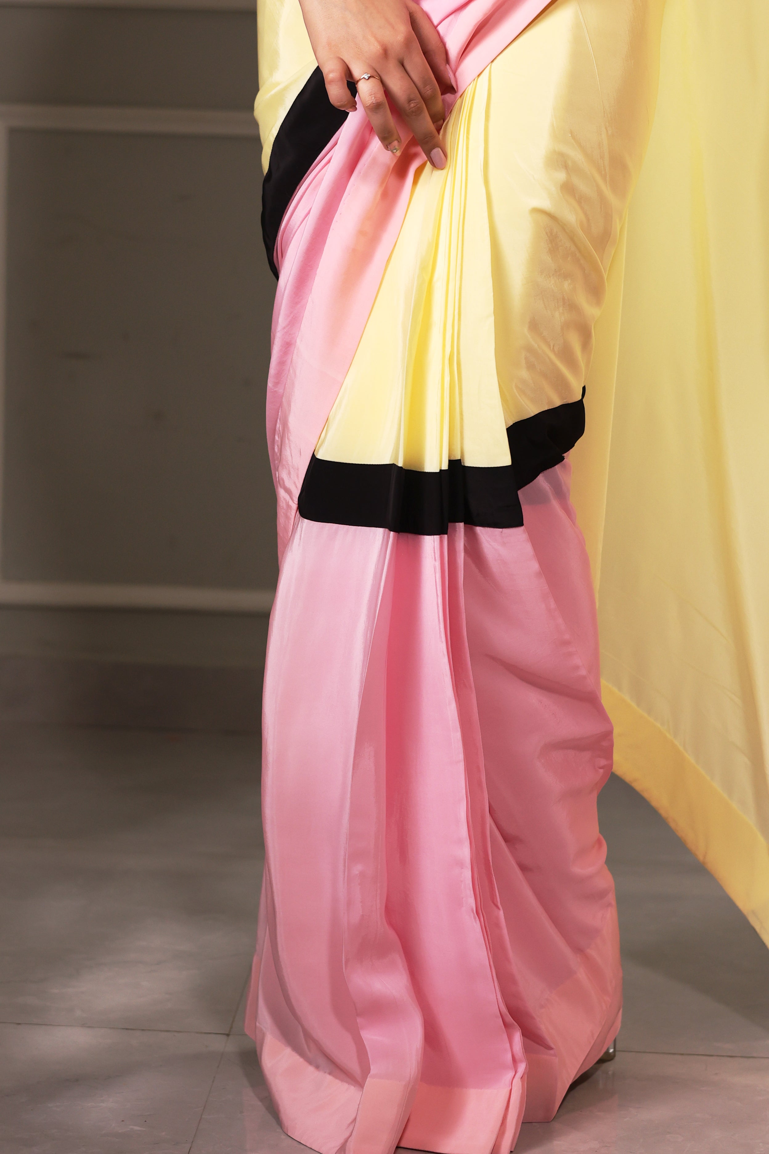The Sunshine Color Block Saree